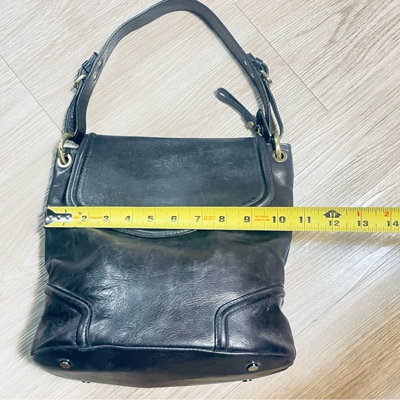 Black Leather Shoulder Bag Hand Bag Gorgeous Hardware The Trend - Picture 9 of 17